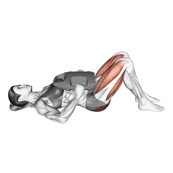 Bottle Weighted Glute Bridge demonstration