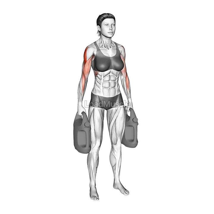 Bottle Weighted Armpit Row demonstration