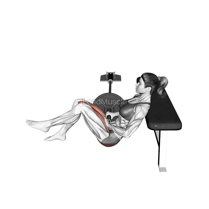 Landmine Single Leg Hip Thrust demonstration