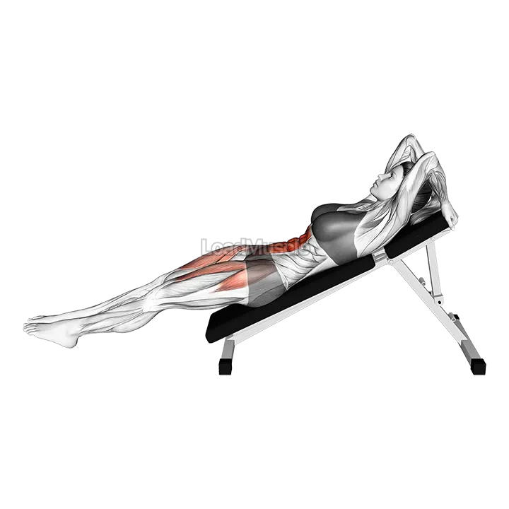 Decline Knee Raise demonstration