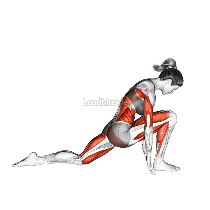 Low Lunge Yoga Pose Anjaneyasana I demonstration