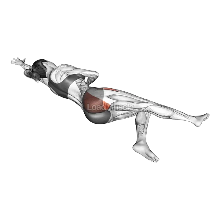 Side Lying Diagonal Backward Leg Raise demonstration