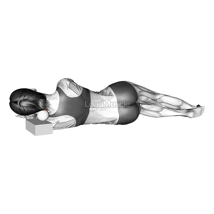 Roll Ball Side Lying Scalene Muscles Activation demonstration