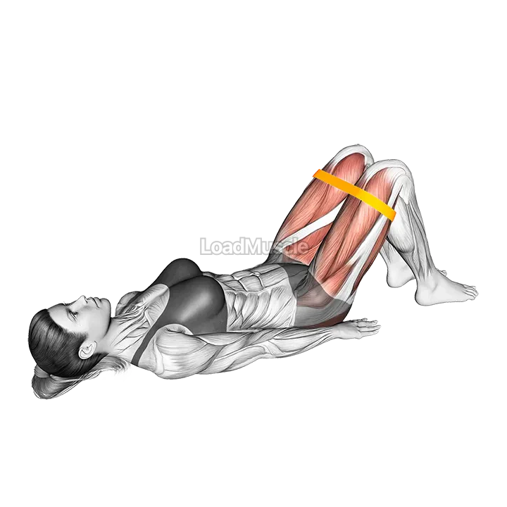 Resistance Band Glute Bridge Abduction demonstration