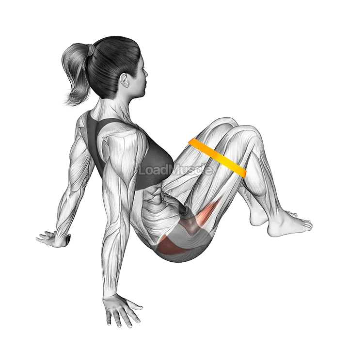 Resistance Band Seated Bent Knee Abduction demonstration