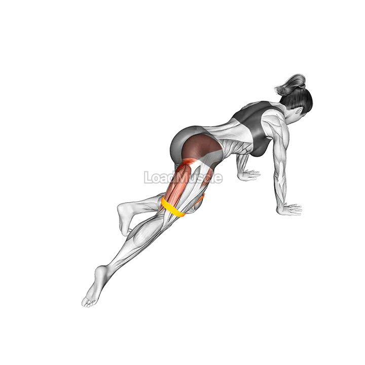 Resistance Band Kneeling Leg Half Circle demonstration