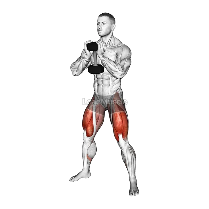 Dumbbell Goblet Sumo Squat demonstration