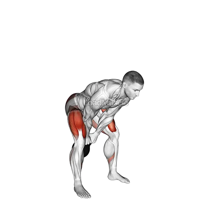 Kettlebell Swing to Goblet Squat demonstration
