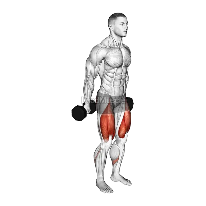 Dumbbell Hack Squat demonstration