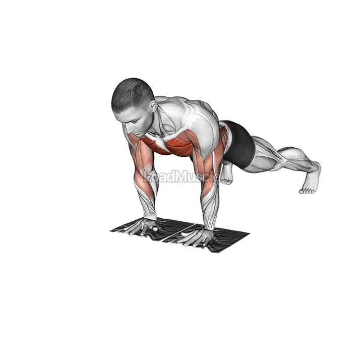 Lever Push-up with Towels demonstration