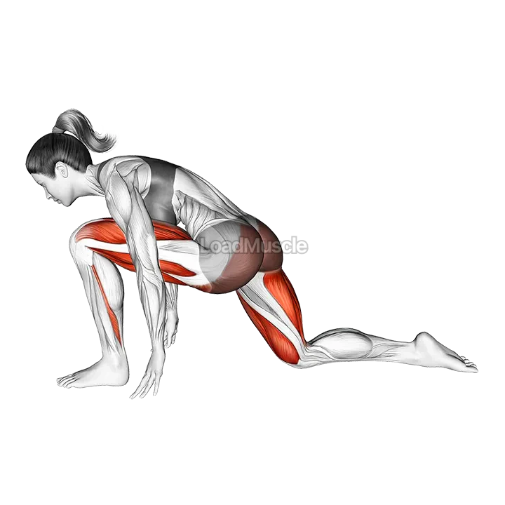 Deep Lunge to Hamstring Stretch demonstration