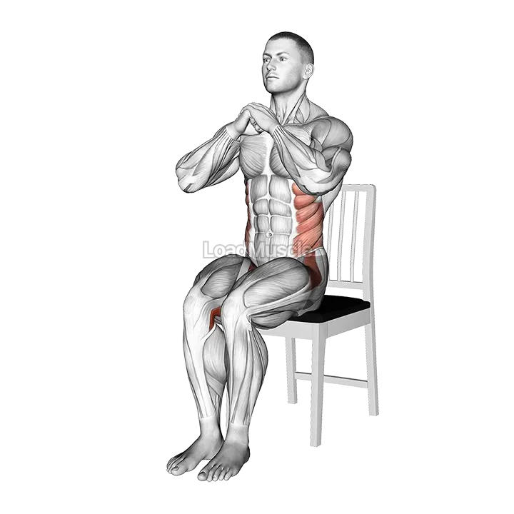 Sitting Alternate Abduction Twist on a Chair demonstration