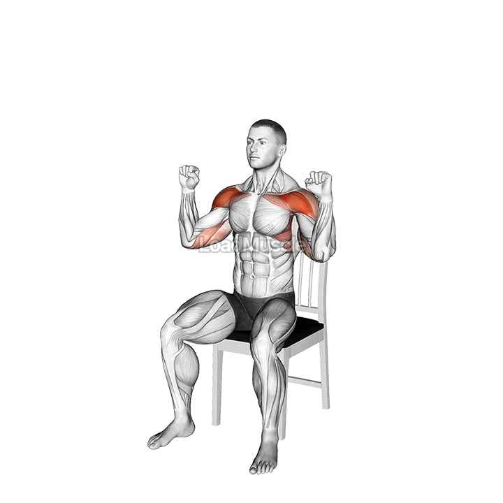 Seated Shoulder Press on a Chair demonstration