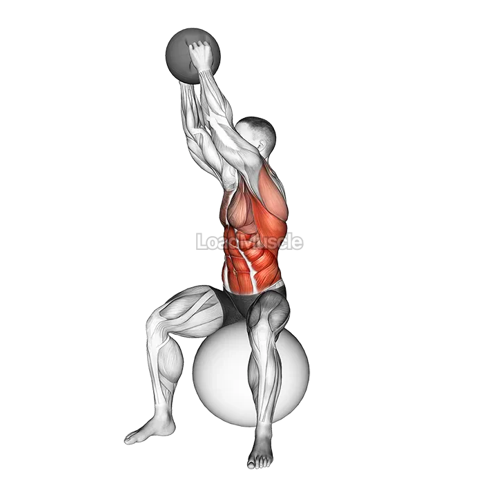 Sitting Woodchopper on Stability Ball demonstration