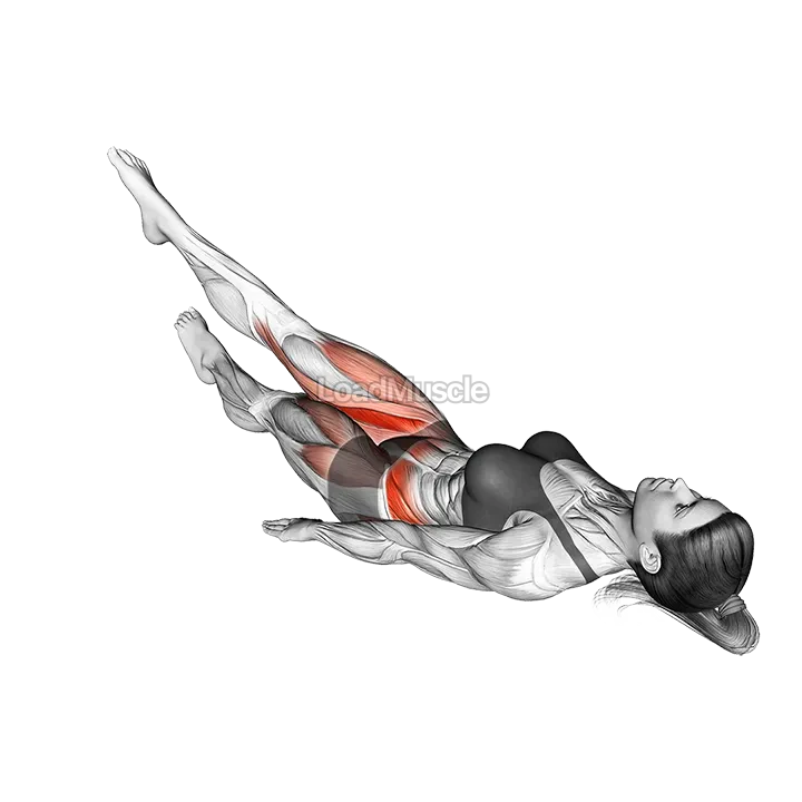 Lying Floor Horizontal Flutter Kick demonstration
