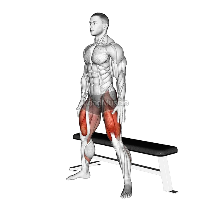 Wide Bench Air Squat demonstration