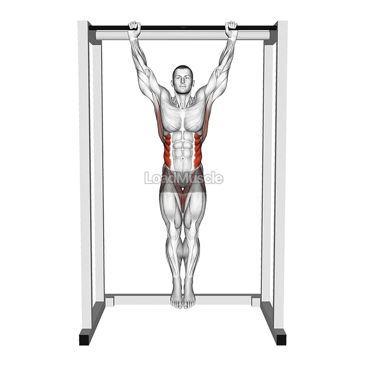 Hanging Side Lean demonstration