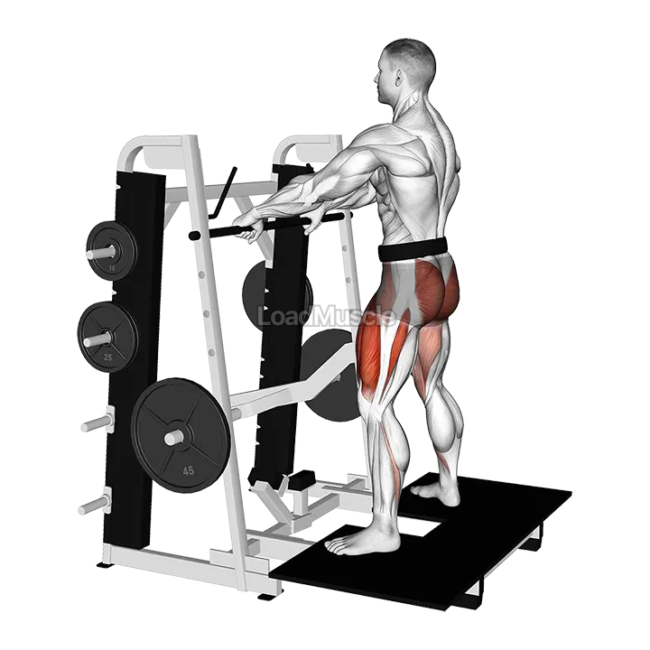 Lever Belt Sumo Squat demonstration