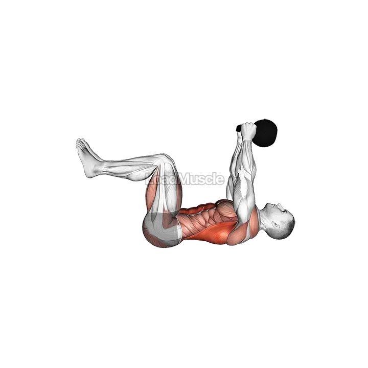 Kettlebell Pullover Dead Bug demonstration