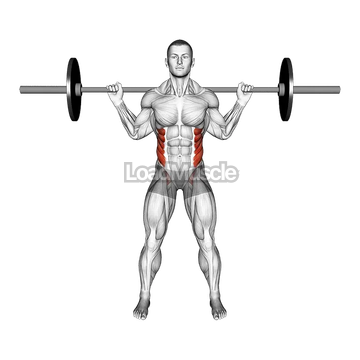 Barbell Standing Twist