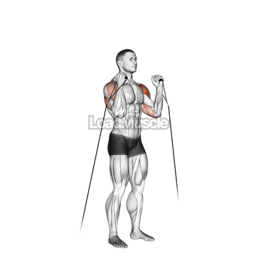 Cable Alternate Shoulder Press