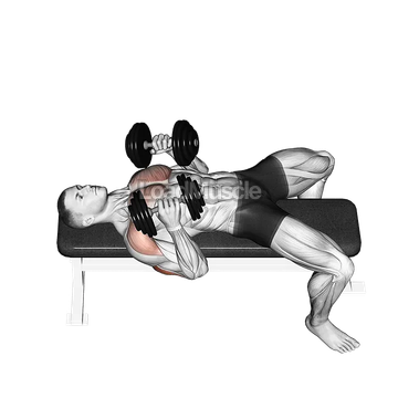 Dumbbell Lying Elbow Press