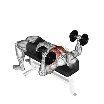 Dumbbell Lying Hammer Press