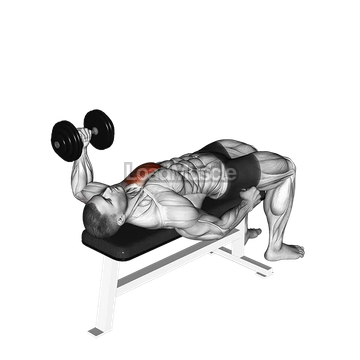 Dumbbell Lying One Arm Press
