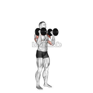 Dumbbell Standing Alternate Overhead Press