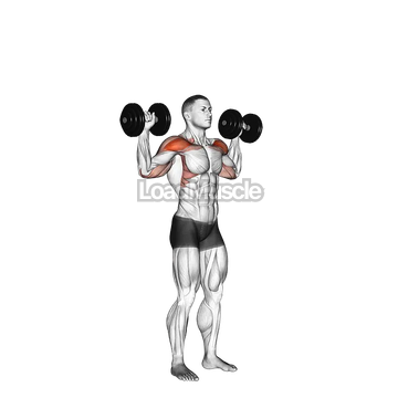 Dumbbell Standing Overhead Press