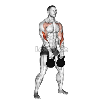 Kettlebell Double Alternating Hang Clean