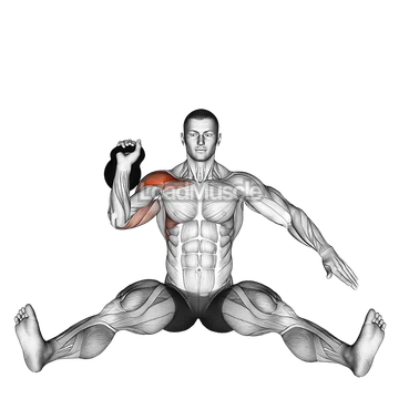 Kettlebell Seated Press