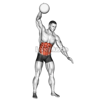 One Arm Slam (with medicine ball)