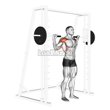 Smith Standing Behind Head Military Press