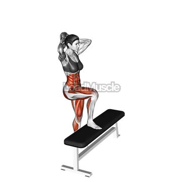 Step up opposite elbow to knee twist