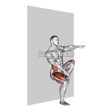 Toe Touch Sit (wall)