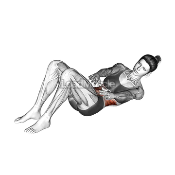 Twisting Crunch (arms straight)