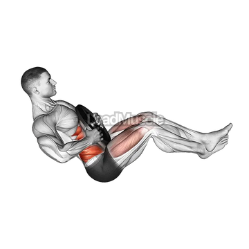 Weighted Russian Twist (legs up)