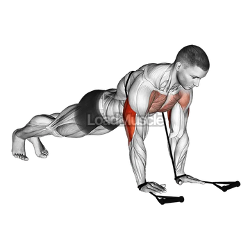 Band close grip push up