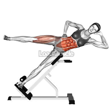 45 degree Bycicle Twisting Crunch