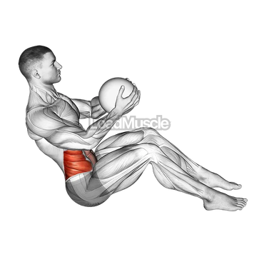 Russian Twist (with medicine ball)
