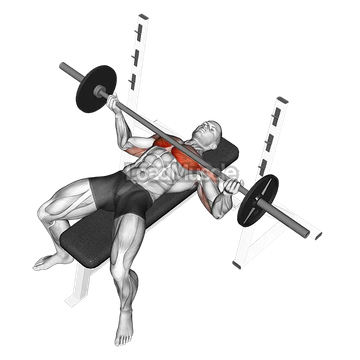 Barbell Wide Reverse Grip Bench Press