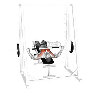 Smith Wide Grip Decline Bench Press