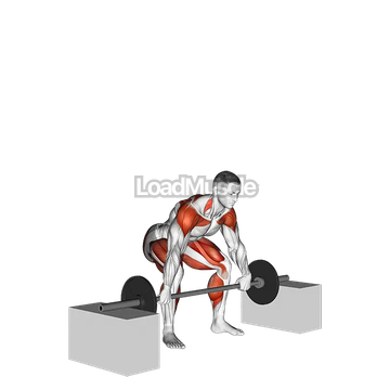 Barbell Power Snatch From Blocks