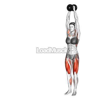 Dumbbell Overhead Side Lunge