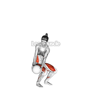 Medicine Ball Reverse Wood Chop Squat