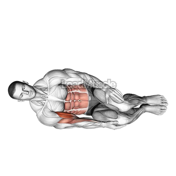 Bodyweight Side Lying Biceps Curl
