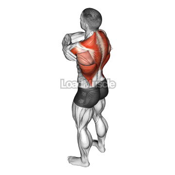 Wrap around shoulder stretch