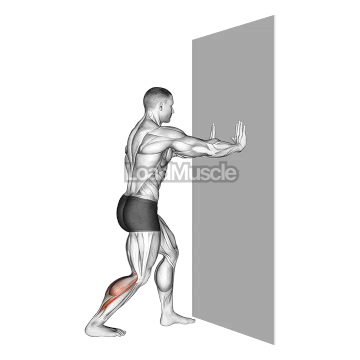 Leaning Heel Back Achilles Stretch