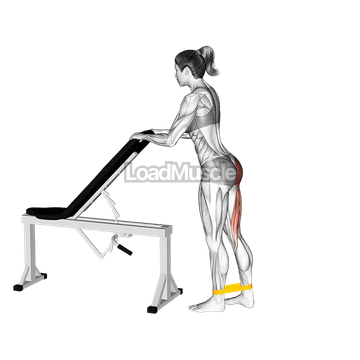 Resistance Band One Leg Kickback